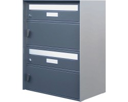 Geneve 2er dunkelgrau metallic